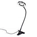Flexible 3X USB 3 Colors Lamp Magnifier Clip-on Table Top Desk LED Reading Large Lens Illuminated Magnifying Glass