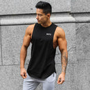 Men's Vest Sleeveless T-shirt Quick-drying Soft Vest Fitness Sports Running Training Fitness Vest