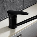 KCASA KC-9100 Zinc Alloy Black Lacquer Kitchen Faucet Tap Rotated Toilet Single Hole Basin Faucet