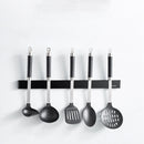 30/40/50cm Magnet Wall Mount Holder Utensil Magnetic Orgnization Shelf Rack Tool Black Silver