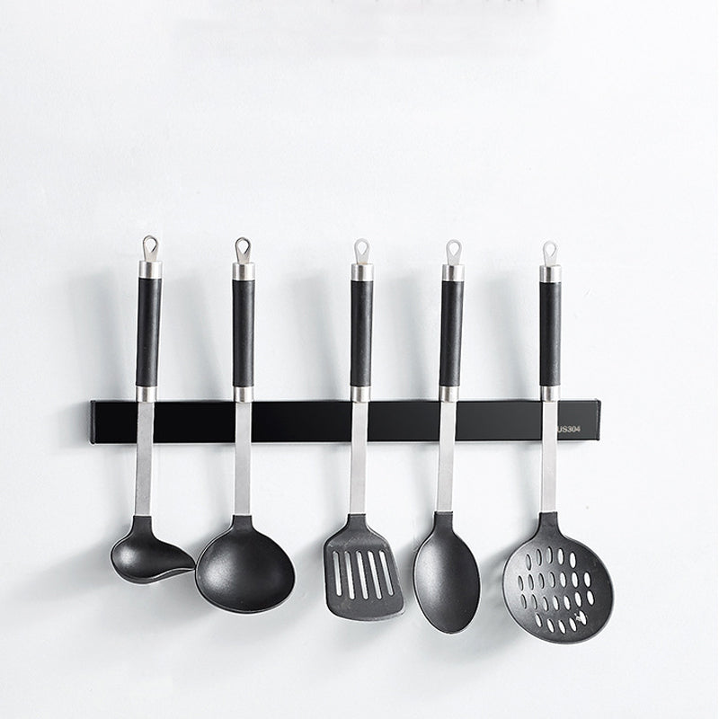 30/40/50cm Magnet Wall Mount Holder Utensil Magnetic Orgnization Shelf Rack Tool Black Silver