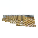 Drillpro 3 SET 1/1.5/2/2.5/3mm HSS Titanium Coated Twist Drill Bits 50PCS/SET High Speed Steel Drill Bits