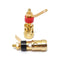 2pcs Brass Speaker AMP Terminal Binding Post Spring Loaded Press Type 40mm