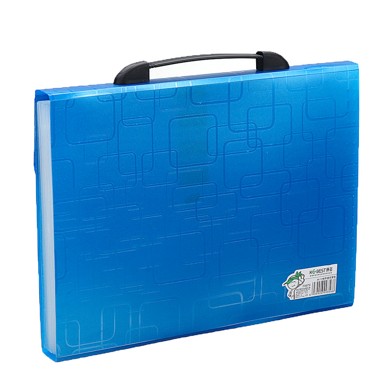 Kang Bai Feng F8879 A4 File Folder Organ Bag Multilayer File Bag Multi-functional Business Conference Document Holder Desktop Paper File Organizer
