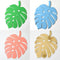 6Pcs Handmade Paper Monstera Leaves DIY Wall Sticker Backdrop Wedding Party Decor Craft