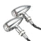 4pcs 10mm Motorcycle Bullet Turn Signal Indicator Light For Harley Davidson Cruiser Chopper Chrome