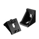 Suleve AJ28 10Pcs 2028 Black Aluminium Angle Corner Joint 20 Series Aluminum Extrusion 28x28mm Right Angle Bracket Furniture Fittings