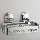 Kitchen Bathroom Shower Shelf Storage Suction Cup Basket Rack Holder Organizer