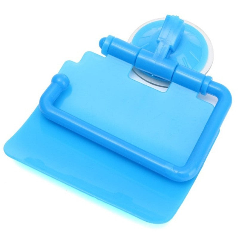 Toilet Paper Holder Suction Cup Tissue Roll Stand Bathroom Rack