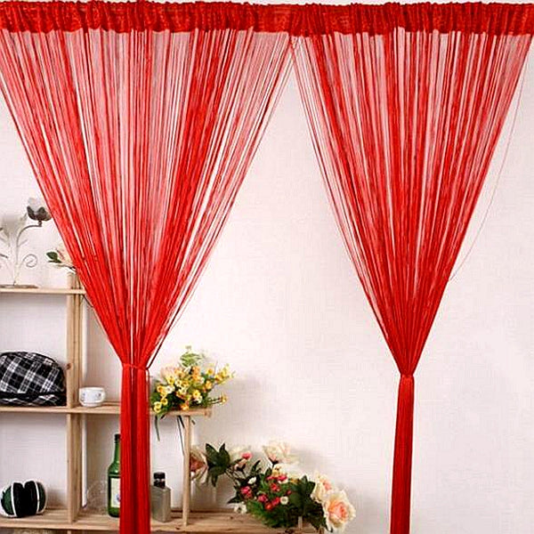 Honana WX-C5 1mx2m String Curtains Door Window Panel Divider Yarn Line Tassel Curtaion Drape Home Decor