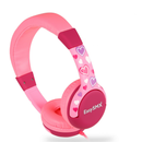 EASYSMX KM-666 Omnidirectional 3.5mm + USB Wired Headphone 85dB Volume Pink for Children Student