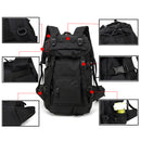 OZUKO 40L Climbing Backpack Waterproof Nylon Rucksack Camping Travel Hiking Shoulder Bag Max Load 40-60kg
