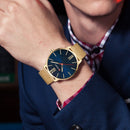 CURREN 8238 Men Watch Luxury Ultralight Simple Roman Numerals Dial Quartz Wrist Watch