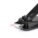 Bevel Black Stainless Steel Nail Clipper Anti-slip Handle Toenail Clipper Manicure Tool
