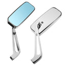 Pair 8mm/10mm Chrome Aluminum Alloy Motorcycle Side Rear View Mirrors