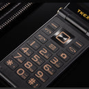 TKEXUN M2 Plus 3G WCDMA Network Flip Phone 5800mAh 3.0 inch Dual Touch Screen Blutooth FM Dual Sim Card Flip Feature Phone