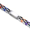 Trendy Stainless Steel Chain High Polished Silicone Cool Gift Bracelet for Men