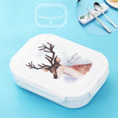 Microwavable Lunch Box 304 Stainless Steel Bento Box With Compartments School Office Food Container