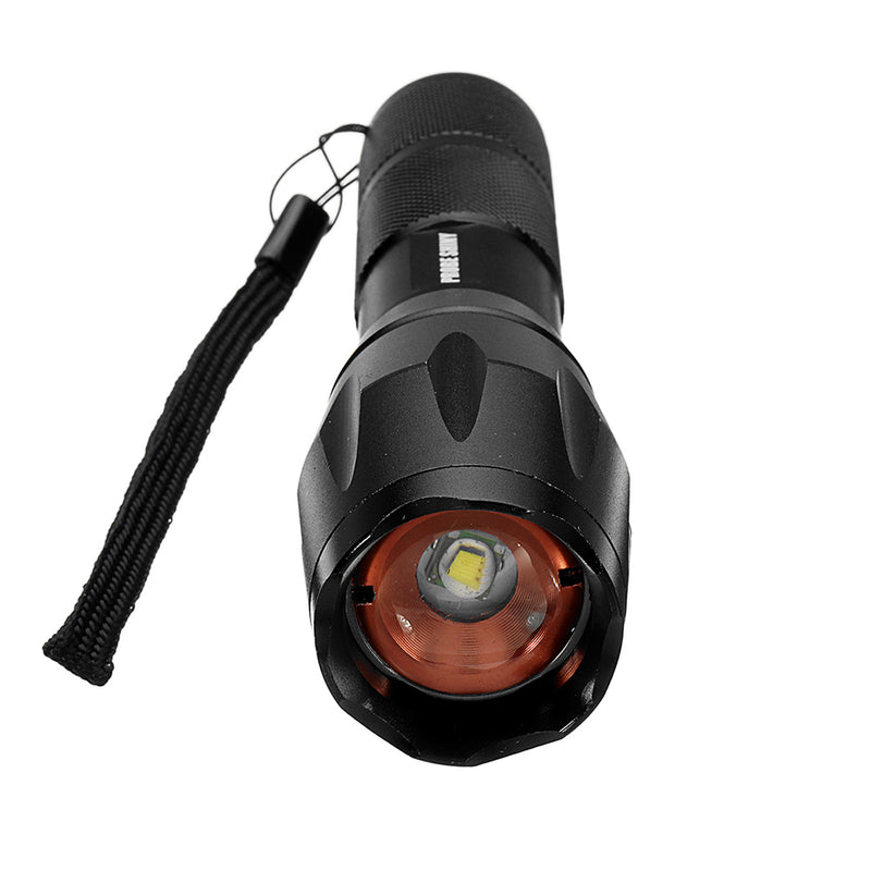 XANES A100  T6 800Lumens 5Modes Brightness Zoomable Tactical LED Flashlight Suit