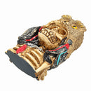 Halloween Skull Ornament Resin Skull Head Skeleton Crafts Statue Desktop Decorations