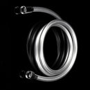 Water Hose Pipe Connectors Smooth Siver PVC Flexible Shower Hose Replacement Accessories