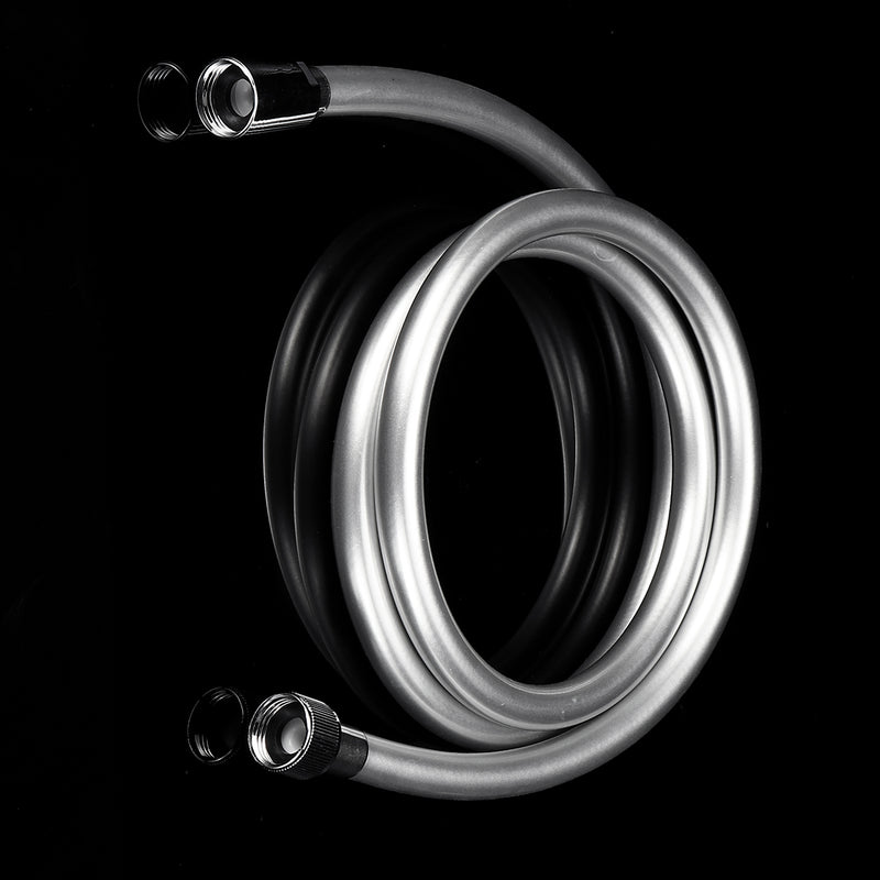 Water Hose Pipe Connectors Smooth Siver PVC Flexible Shower Hose Replacement Accessories