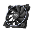 PCCooler 12V DC 12cm Both Side RGB Light Computer Case Cooling Fan D Port 4Pin PC Cooler Heatsink