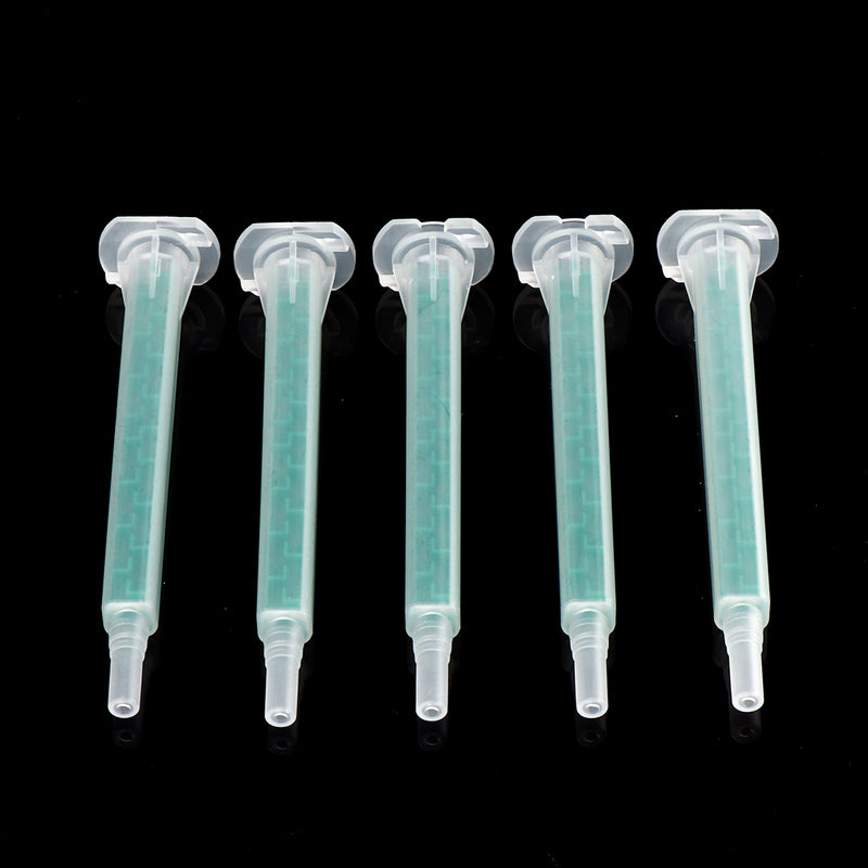 5Pcs/set 50ml 1:1 AB Glue Tube Dual Glue Cartridge Two Component Dispenser Tube with Mixing Tube Mixing Syringe for Industrial Glue Applicator