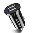 FLOVEME 2.4A Mini Dual USB Car Charger With LED Indicator For Smart Phone Tablet Camera