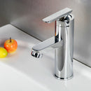 Bathroom Kitchen Basin Faucet Single Handle Deck Mounted Faucets Hot & Cold Water Mixer Taps
