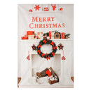 5x7FT Vinyl Merry Christmas Fireplace Photography Backdrop Background Studio Prop