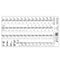 Piano Keyboard Musical Note Sticker for 61 Keys Electronic Keyboard Piano