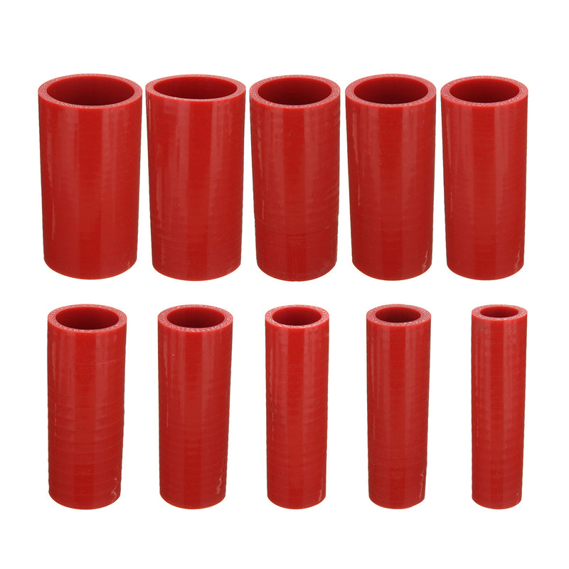 25-40mm Red Straight Silicone Hose Coupling Connector Silicon Rubber Tube Joiner Pipe Ash