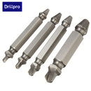 Drillpro 4PCS Double Side Damaged Screw Extractor Out Remover Bolt Stud Tool