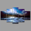 5  Cascade The Blue Sky River Wall Painting Picture Home Decoration Without Frame Including Installa