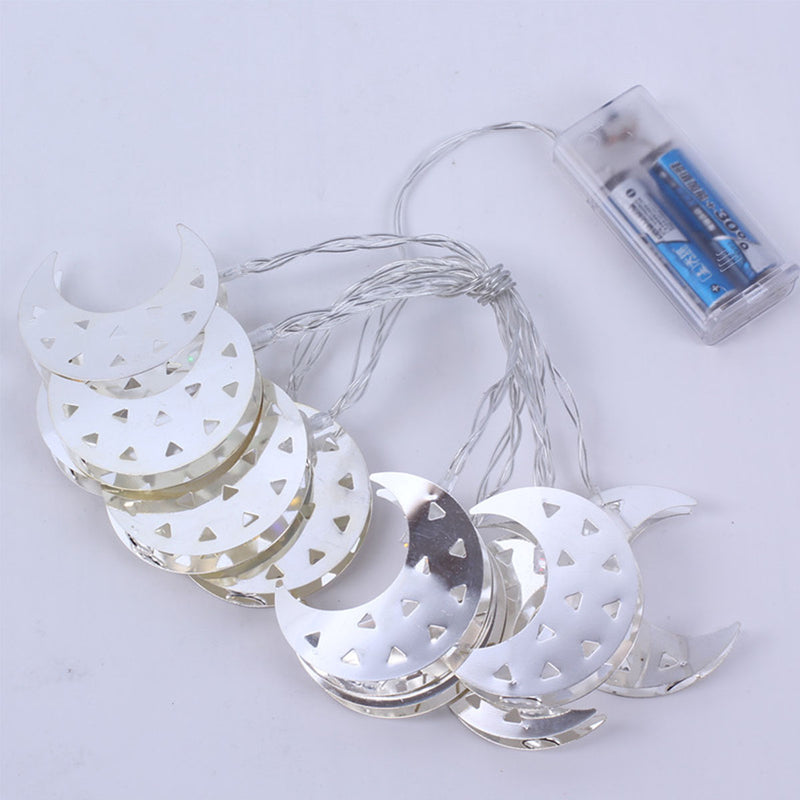 10 LED String Light Meniscus for Islam Eid Ramadan Moon Home Party Decor Ornament
