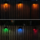 Colorful Solar Light Garden Fence Landscape Wall Lamp
