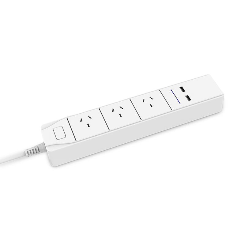 DHEKINGD D803 Smart WiFi APP Control Power Strip with 3 AU Outlets Plug 2 USB Fast Charging Socket App Control Work Power Outlet