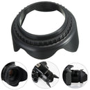 58mm Petal Flower Lens Hood For Canon 700D 100D 650D 600D 550D 1200D 1100D Black