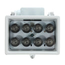 8LED 12V Night Vision Lamp IR Illuminator Infrared Light for Security Camera