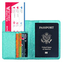 RFID Anti-Scanning Bling Leather Card Bag Passport Case Travel Camping Wallet Coin Purse Card Holder
