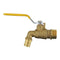 TMOK 1/2" 3/4" 501 Brass Water Faucet Tap Lever Handle Quick Opening with Ball Valve for Hot Water