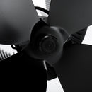 IPRee 4 Blades Stove Fan Heat Powered Wood Burner Fireplace Fan 150-180CFM 60-400C