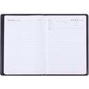 Deli 7950 Notebook 25k /82 Pages Meeting Notebook PU Wear Resistant 360 Degree Edging Design for Office