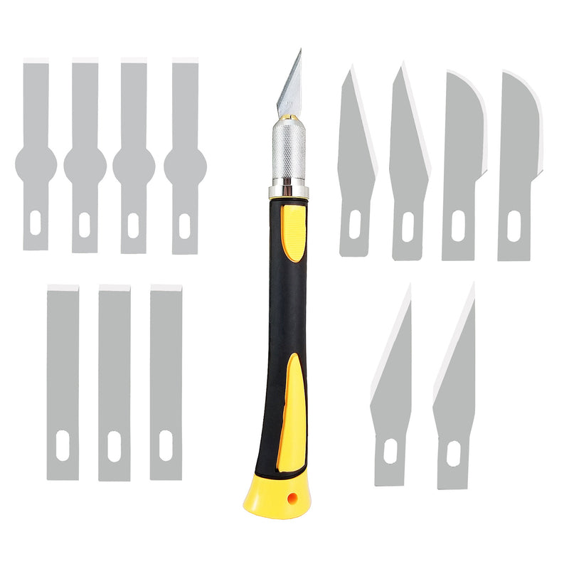 Sender Asia Multi-Purpose Precision Carving Tool Set Anti Slip Rubber Handle Cutting Blade Set Cutter for Craft Hobby DIY Work