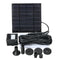 Water Garden Patio 1.2W Solar Panel Pool Bird Bath Fountain Water Pump with 4 Nozzles