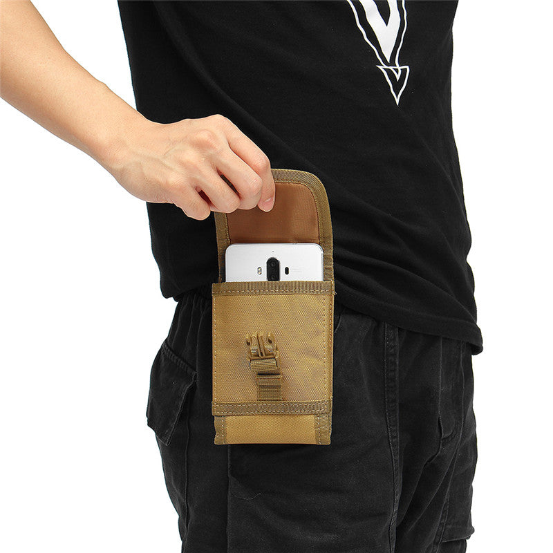 Outdoor Portable Tactical Storage Waist Bag for iPhone Xiaomi Mobile Phone Under 5.5 Inches