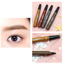 4 Colors Four-bifurcated Liquid Eyebrow Pen Native Eyebrow Lasting Color Waterproof