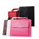 PU Leather Stand Case with Handle & Storage Compartment for iPad 2 3 4 - Perfect for Travel