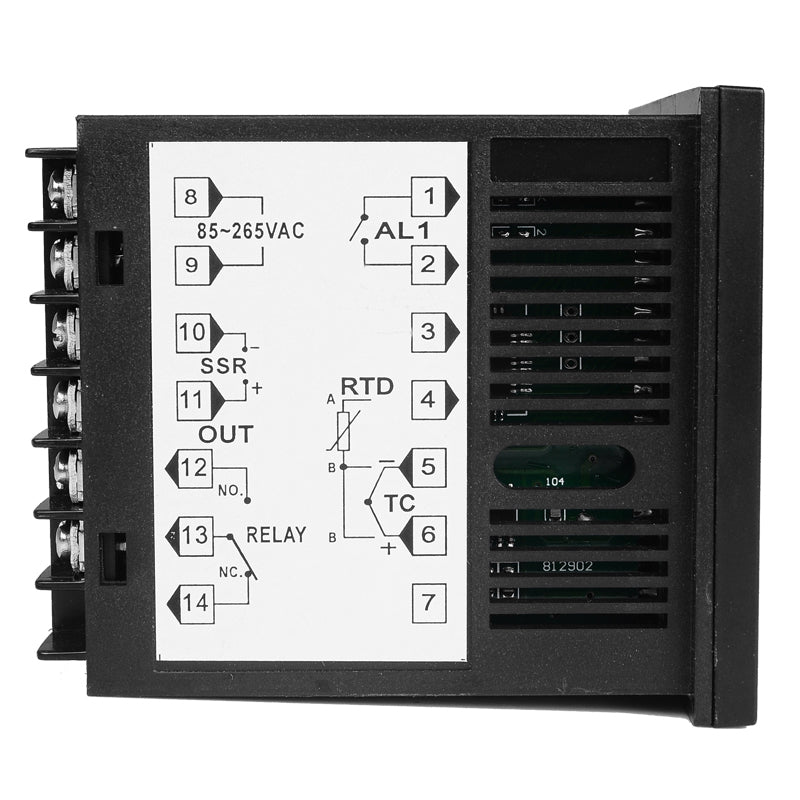 MC701 Universal Input Digital PID Thermostat Instrument SSR Relay Output for Heat Cool with  Alarm